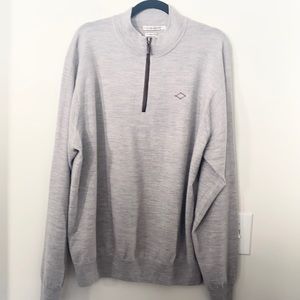 Peter Millar Merino Wool 1/2 zip Golf Sweater XXL